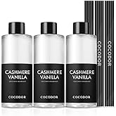 Cocod'or COCODOR Reed Diffuser Oil Refill/Cashmere Vanilla /200ml / 3 Pack/Aromatherapy, Home Fragrance, Scented Oils, Oils for Reed Diffuser, Bathroom Home Decor
