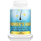 Hair Growth Vitamins With Saw Palmetto for Women-DHT Blocker,Hair Growth Supplement for Thicker And Perfect Hair.Hair Growth Pills for Thinning Hair.Get Healthy,Glow,Longer,Thick Hair.With Biotin.