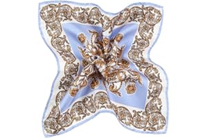 OLIVER WICKS Italian 100% Silk Pocket Square, Premium Small Batch Accessory for Men, 32x32 cm (12.5''x12.5''), One Side Print