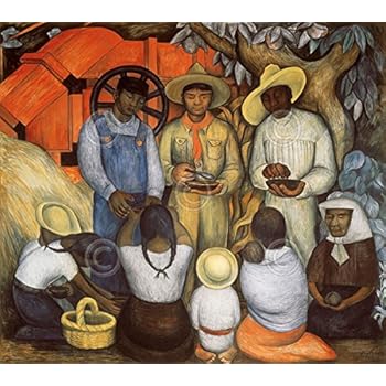 Diego Rivera Flower Festival Feast Of Santa Anita 1931 Mexico Print Poster 11x14