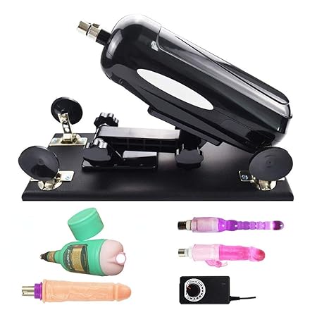 Sex Machine Weibliche Masturbation einziehbare Pumppistole mit Dildos und Aircraft Cup Attachments Automatische Liebesmaschin