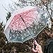 Automatic Open Transparent Bubble Dome Shape Rain Clear Umbrella for All Weather