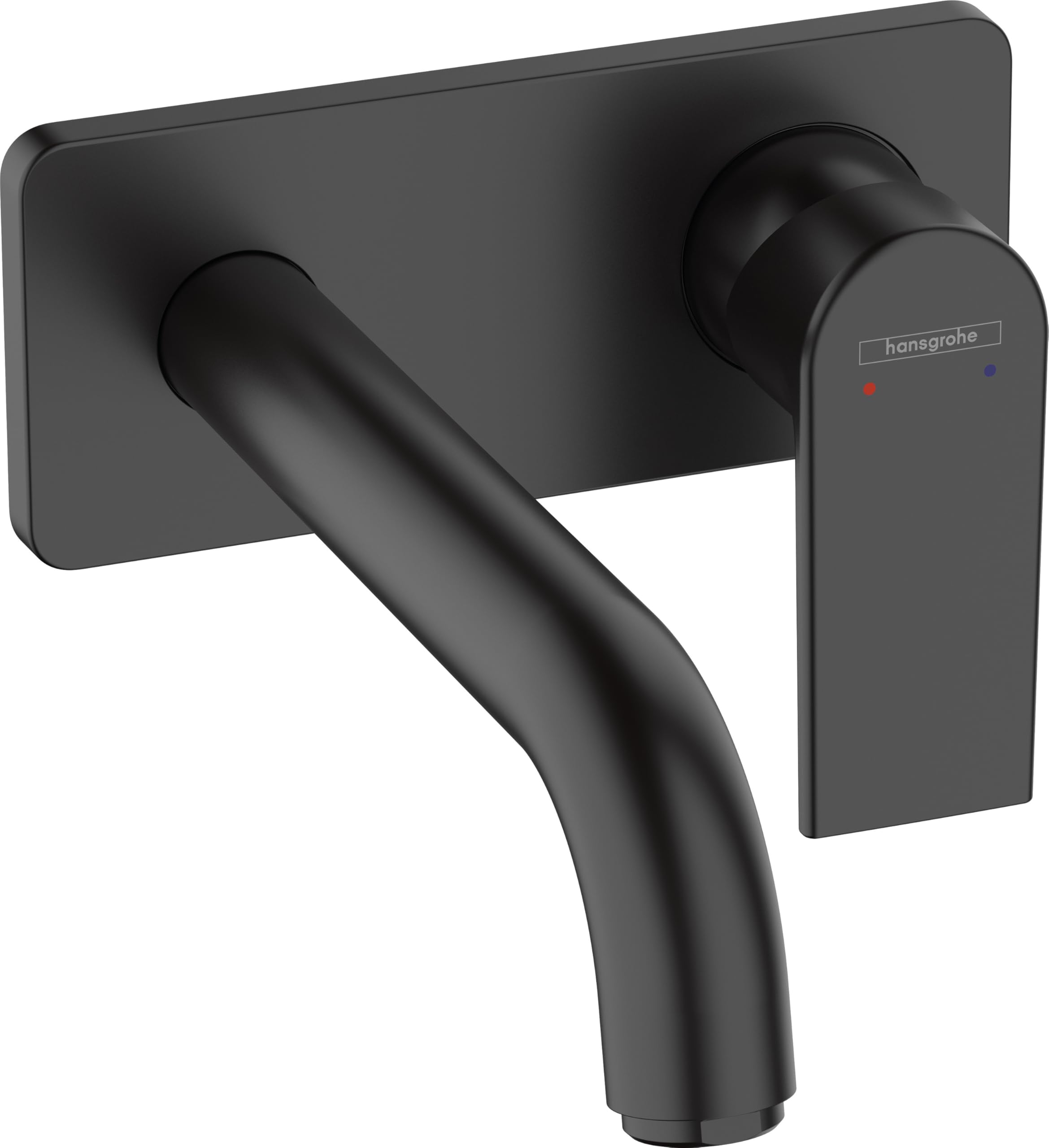 hansgrohe Vernis Shape Basin Mixer Tap for concealed installation wall-mounted with spout 20,7 cm, matt black, 71578670
