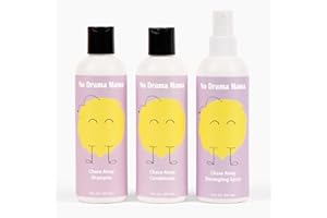 LICE MAMAS Lice Prevention Bundle – Natural Shampoo, Conditioner & Peppermint Spray for Kids & Families – Non-Toxic & Safe for All Ages