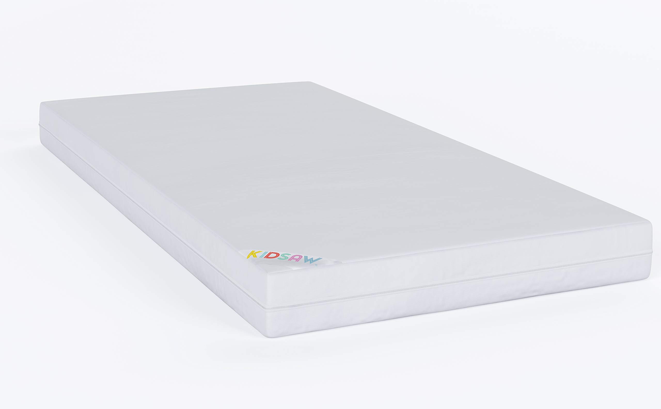 Kidsaw Freshtec Fibre Cotbed Toddler Mattress, White, 70 x 140, Medium Firmness