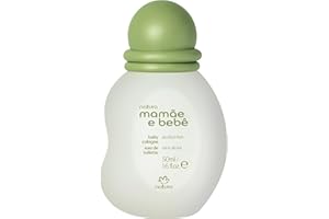 Natura - Baby Cologne | Gentle Fresh Scent for Babies | Alcohol-Free, Hypoallergenic, Pediatrician Tested, Vegan & Safe Daily Use - Mamãe e Bebê, Mom and Baby– 1.6 fl oz (50ml)