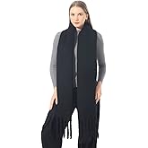SUNDSGT Big Scarf Coloured Oversized Tassel Soft Fall Winter Thick Scarf Warm Shawl Women