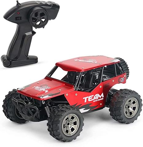 Amazon Co Jp リモートコントロールカースタントオフロードクライミングrc カーアンチショックおよびアンチフォール充電式自動車子供のおもちゃ男の子女の子用rcカーギフト 赤 ホーム キッチン