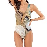 Women's Swimsuits - Starfish and Seashell On The