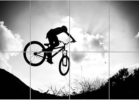 Amazon Doppelganger33 Ltd Bmx マウンテンバイク ジャンプ 自転車 シルエット ウォールアート マルチパネル ポスタープリント 47x33インチ インテリア オンライン通販 Amazon Doppelganger33 Ltd Bmx マウンテンバイク ジャンプ 自転車 シルエット ウォールアート マルチパネル ポスタープリント 47x33インチ インテリア オンライン通販