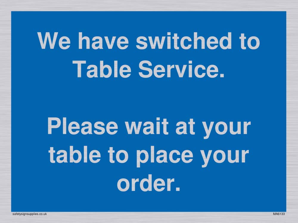 We have switched to Table Service.