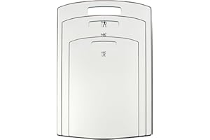 HENCKELS 3pc Polypropylene Cutting Board Set - Bacteria-Free Material, Silicone Non-Slip Feet, Dishwasher Safe - White, 11592