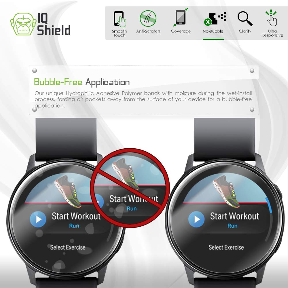 Iq Shield Screen Protector Compatible With Samsung Galaxy Watch