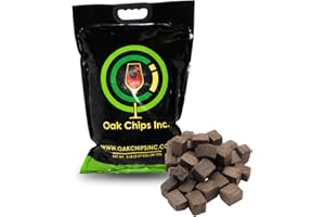Oak Chips Inc. French Oak Cubes for Brewing - Medium Plus Toast - 5 lbs - Perfect for Aging Wines, Spirits, Beer, and More!