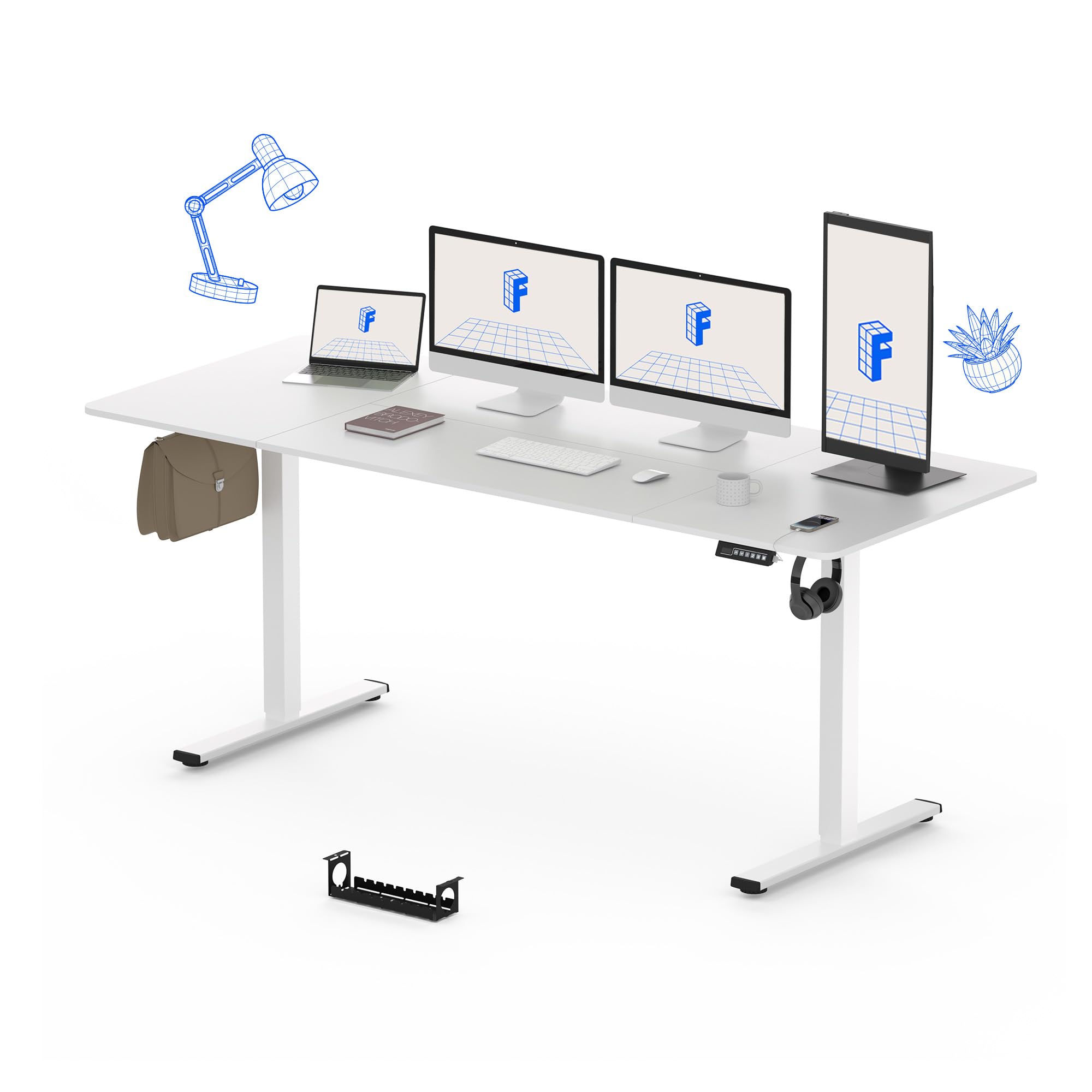 FLEXISPOT Large Standing Desk, 79 x 32 Electric