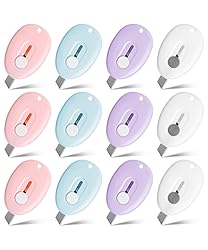 Bates- Mini Retractable Box Cutter, 12 pcs, Pastel