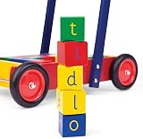 Tidlo Baby Walker with ABC Blocks Wooden Activity Toy view 2