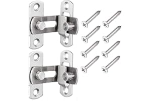 DINGCHI (2 pcs) The 90 Door Buckle Bolt barn Door Lock Right Angle Bending Latch hasp Toilet Doors and Windows