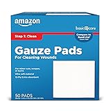 Amazon Basic Care Gauze Pads, 4x4 inches Sterile