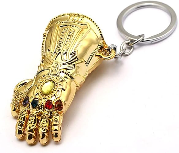 Amazon Thanos サノス ガントレット グーロブ キーホルダー キーチェーン キーリング コスプレ道具 女性 男性 3d フィギュア キーチェーン インフィニティ ガントレット映画 学園祭り ゴールド オレンジ特売 キーホルダー チェーン