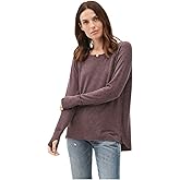 Michael Stars Treasure Notch Hi Lo Neck Top, Small Eggplant