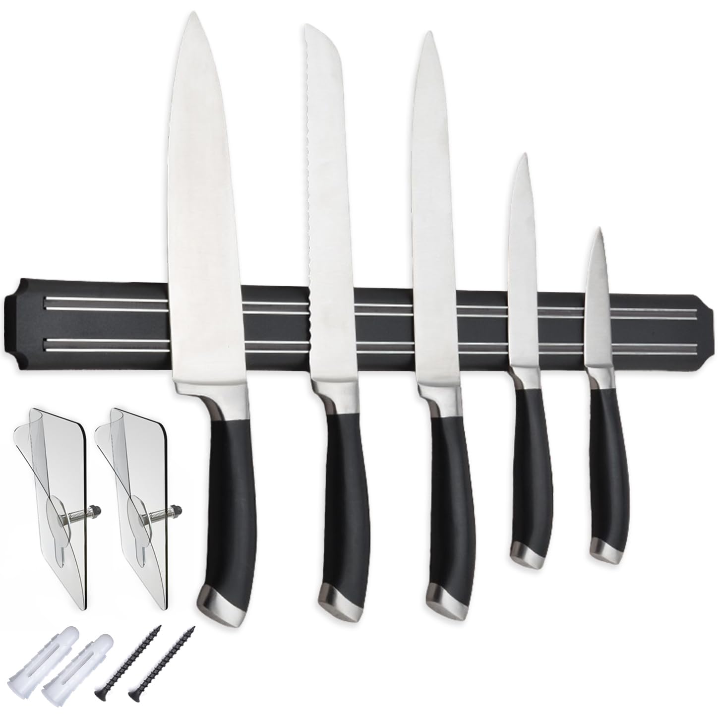 Photo 1 of ? Magnetic Knife Holder,15 Inch Magnetic Knife Storage Strip,Knife Bar Block Magnet,Kitchen Utensil Holder,Tool Holder,Multipurpose Magnetic Knife Rack