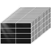 FINDAT Colored Stickers 3×1 Inch Vinyl File Folder Sticker Black Rectangle Removable Waterproof Color Coding Moving Label for Boxes Office Inventory Labeling 160 PCS