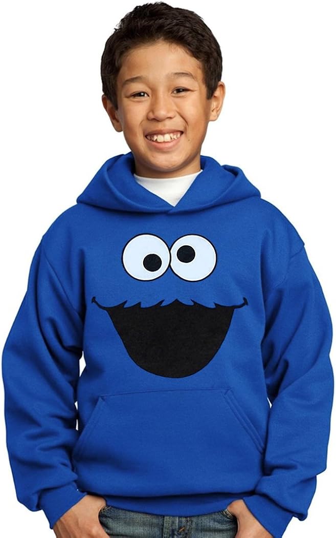 Sesame Street Cookie Monster Face Youth Hoodie Amazon.ca Clothing