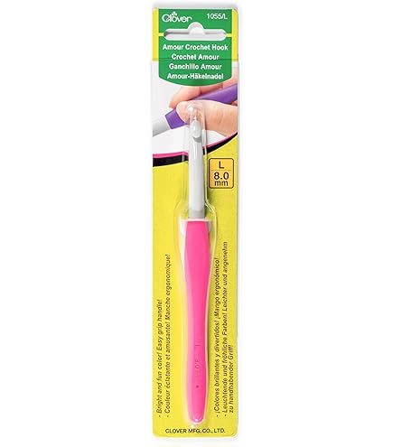 Amazon.com: Clover 1055/L Amour Crochet Hook, Size L/8.0mm