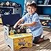 Fantasy Fields - Outer Space Thematic Kids Wooden Step Stool with Storage | Imagination Inspiring Hand Crafted & Hand Painted Details | Non-Toxic, Lead Free Water-based Paint