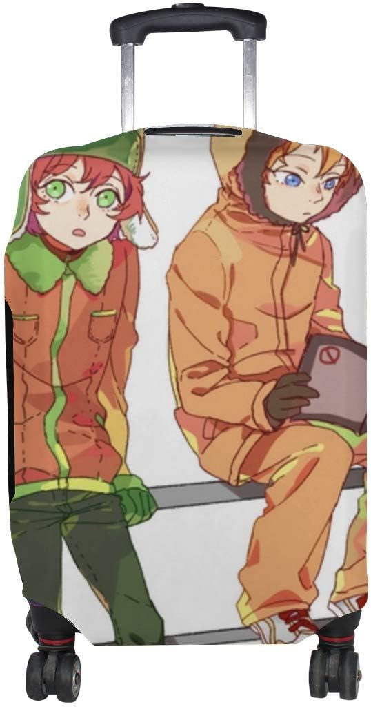 Maxm Newrein South Park Anime Stanley Randall Marsh Eric Theodore Cartman Kenny Mccormick Kyle Broflovski Pattern Print Travel Luggage Protector Baggage Suitcase Cover Fits 18 21 Inch Luggage Amazon Ca Luggage Bags