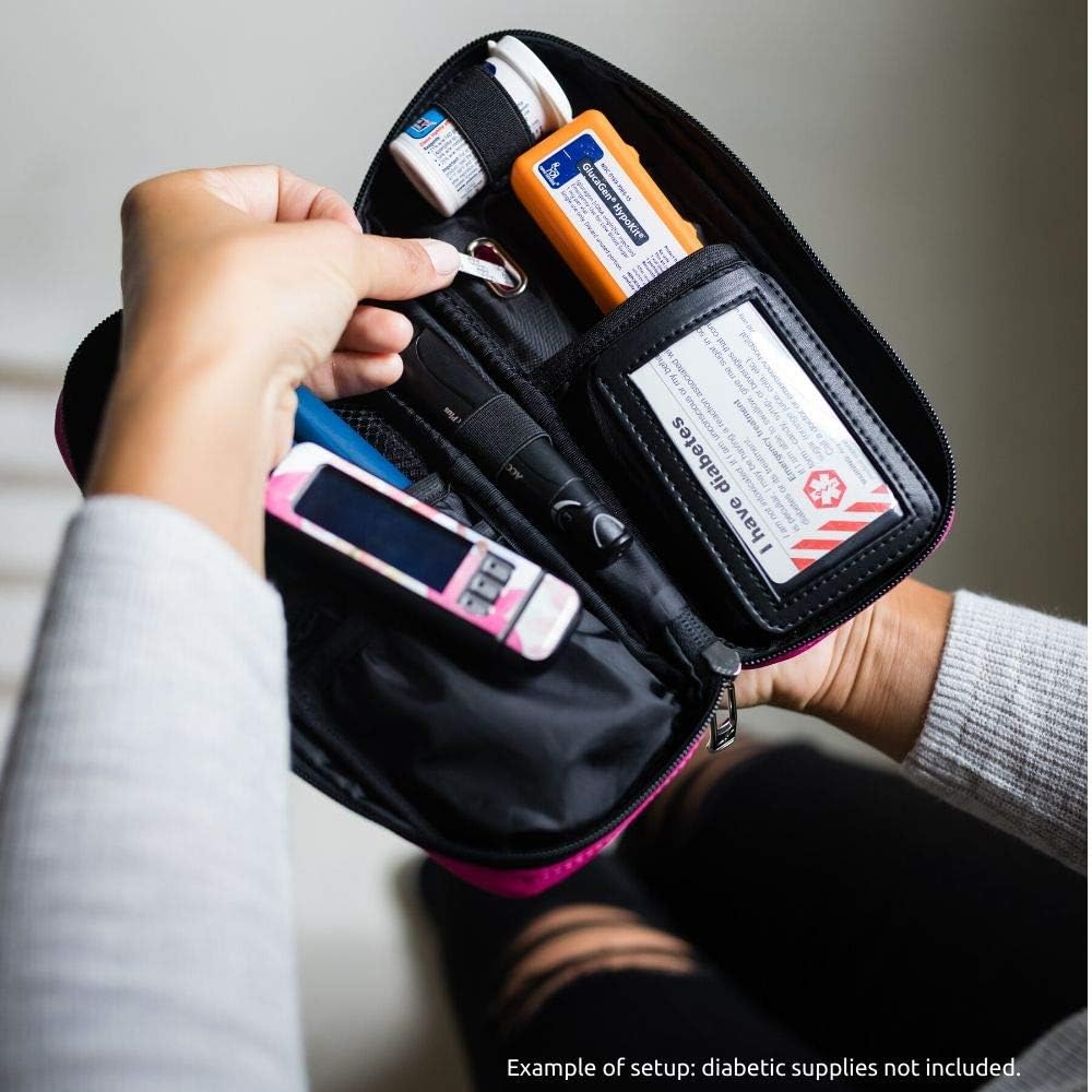 Sugar Medical Carry- Sugar Medical Carry- All Diabetes Supply Case - Fits Insulin Pen, Glucose Meter, Glucagon and Diabetes Supplies(Madison): Health & Personal Care