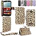 Alcatel One Touch - Cellularvilla Pu Leather Wallet Card Flip Open Pocket Case Cover Pouch For Alcatel One Touch Fierce 2 7040T (Brown Leopard)