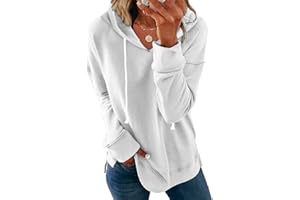 Syellowafter Women Casual Hoodie Long Sleeves Fashion Pullover Loose Fit Tunic Winter Tops Comfy Shirts