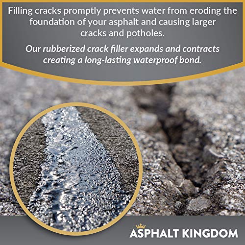 Asphalt Kingdom Asphalt and Concrete Crack Sealer for Driveways and