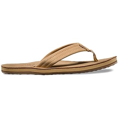 vans leather flip flops