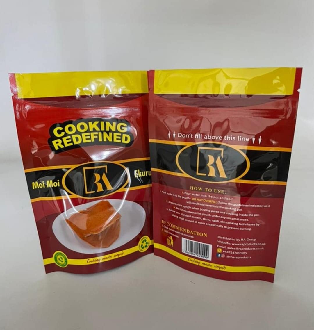 Portfolio RA Cooking Pouch - Silver, Laminated Aluminium, Self Seal, Resealable, Leak Proof, Smell Proof - Pack of 100