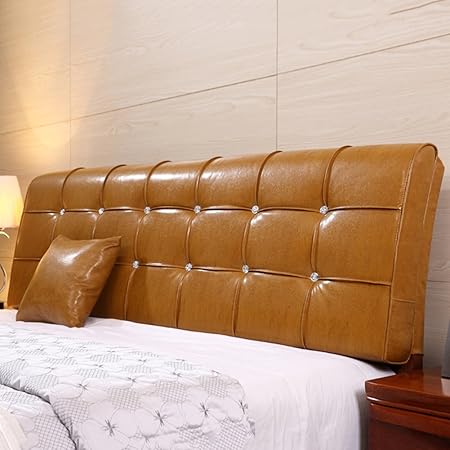 Qiangda Large Backrest Lumbar Support Bed Cushion Pu Bedside