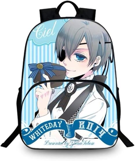 Twhoixi Anime Black Butler Backpack Children School Bags Cartoon Teenager Backpacks Black Butler Bag Student Bag Amazon Co Uk Luggage