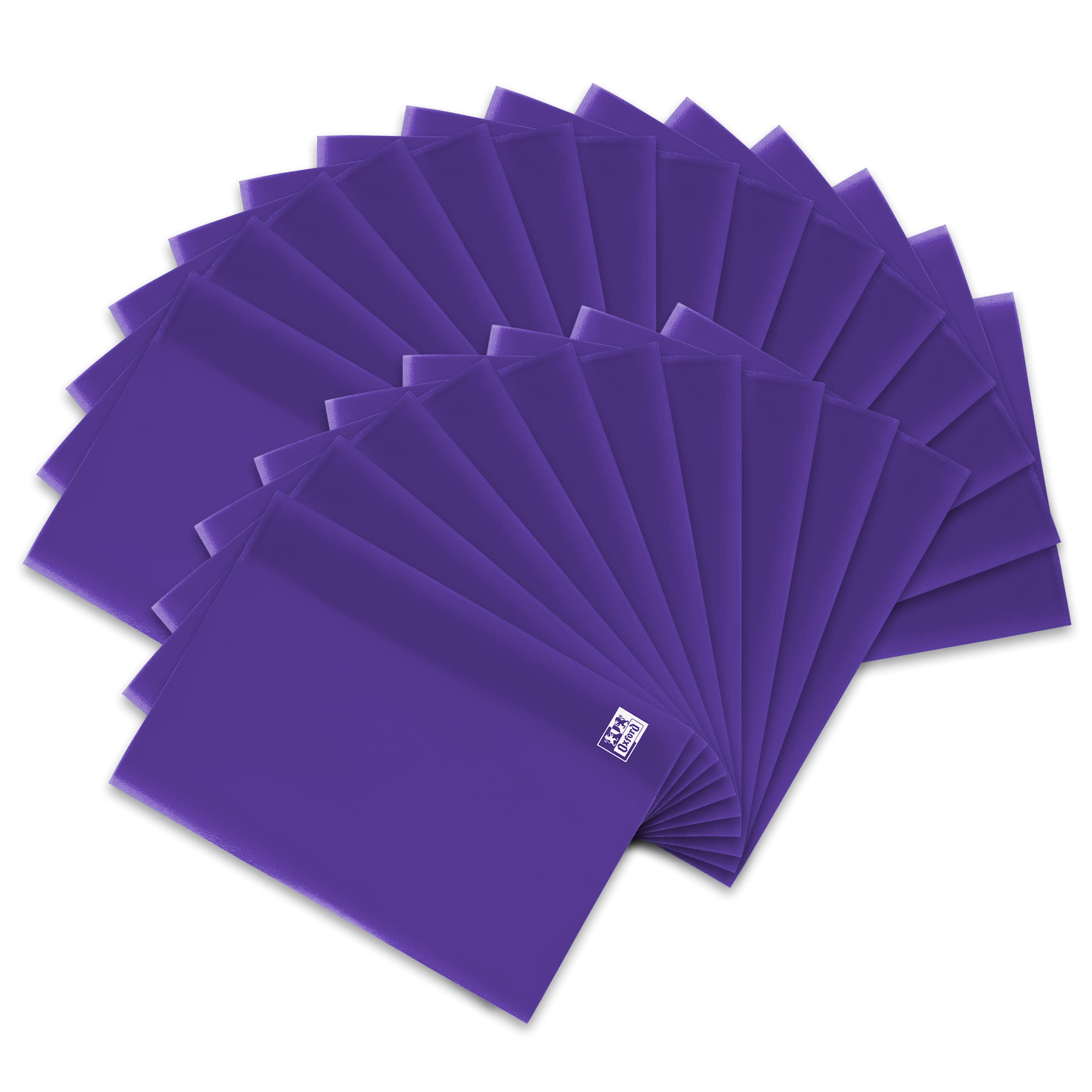 Landre 100420091 Protective Notebook Cover for DIN A5 Flexible Clean. Pack of 25 Transparent Book Cover for DIN A5 Violet-Transparent
