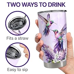 Hummingbird Tumbler 20oz Stainless Steel Insulated