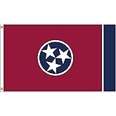 Annin Flagmakers Tennessee State Flag USA-Made to Official State Design Specifications, 4 x 6 Feet (Model 145170)