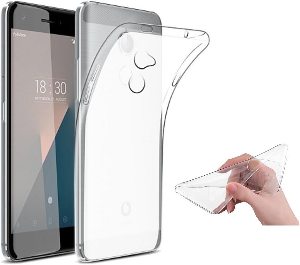 SS Tech Case For Vodafone Smart N8 Crystal Clear Soft Gel TPU Bumper Case with Anti-Scratch Clear Back Case