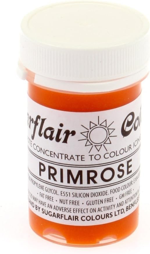 Sugarflair Tartranil Primrose Food Colouring Paste, Highly Concentrated Food Colouring for Buttercream Sugar Paste