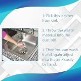 Aleex-A Stainless Steel Kitchen Sink Plug Strainer – Rust Free 78mm Hole view 5