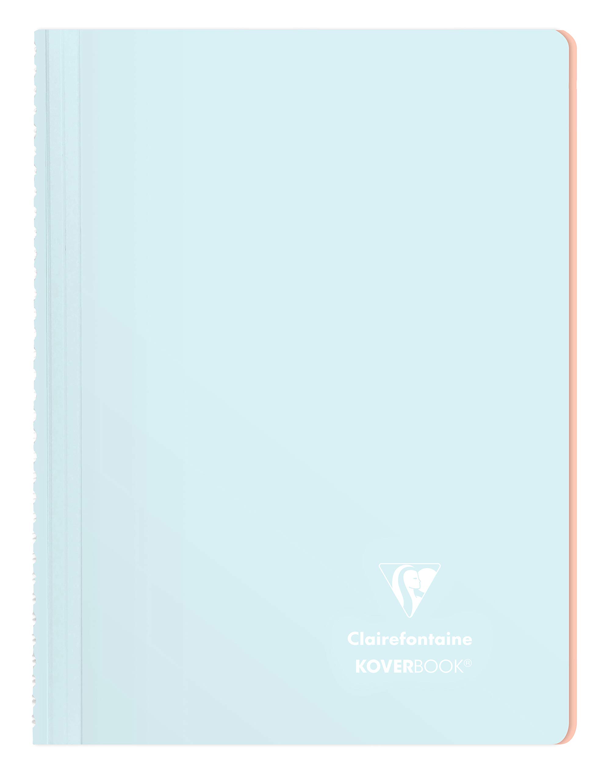 Clairefontaine 376781C One Koverbook Blush Spiral Notebook - A4 21x29,7 cm - 160 Ruled Pages - White Paper 90 g - Opaque Polypro Wrapping Cover - Random Colour