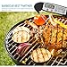 Instant Read Thermometer Digital Food Thermometer Kitchen Thermometer with Collapsible Internal Probe Anti-Corrosion for Food Meat Grill BBQ Milk and Bath Water