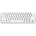 CORN Anne Pro 2 Mechanical Gaming Keyboard 60% True RGB Backlit - Wired/Wireless Bluetooth 5.0 PBT Type-c Up to 8 Hours Extended Battery Life, Full Keys Programmable (Kailh Box White, White)