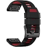 U-LIMVE Watch Band for Garmin Fenix 8 51mm/Fenix 7X/Fenix 6X/Fenix 5X/Fenix 3/Quatix 8 51mm/Tactix 8 51mm, 26mm Silicone QuickFit Band