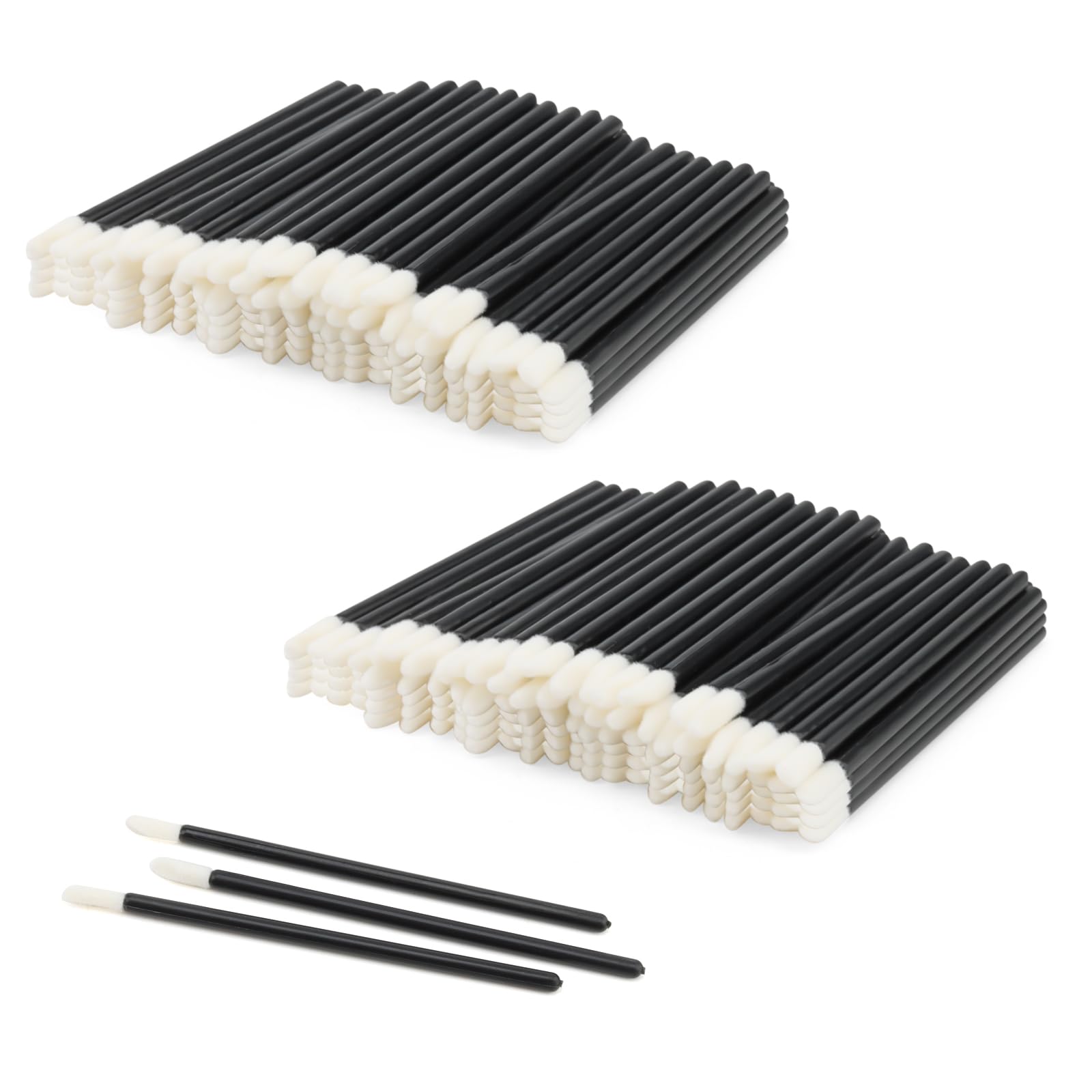 KEILEOHO 400 PCS 90mm Lipstick Brushes, Small Lip Gloss Brushes, Mini Lip Brush for Lips Make Up